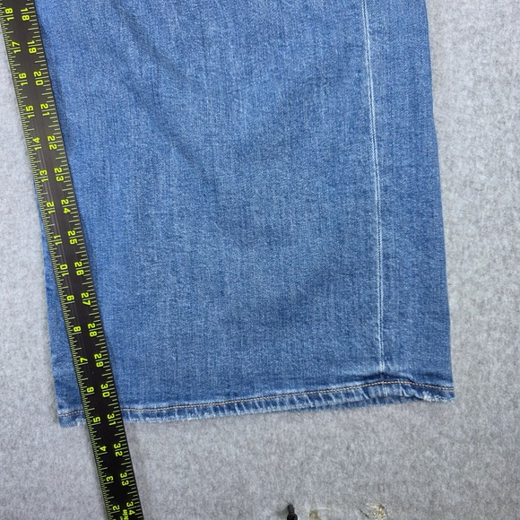 American Eagle Super High-Rise Baggy Wide Leg Jeans Women 16 Long Blue - Picture 13 of 15